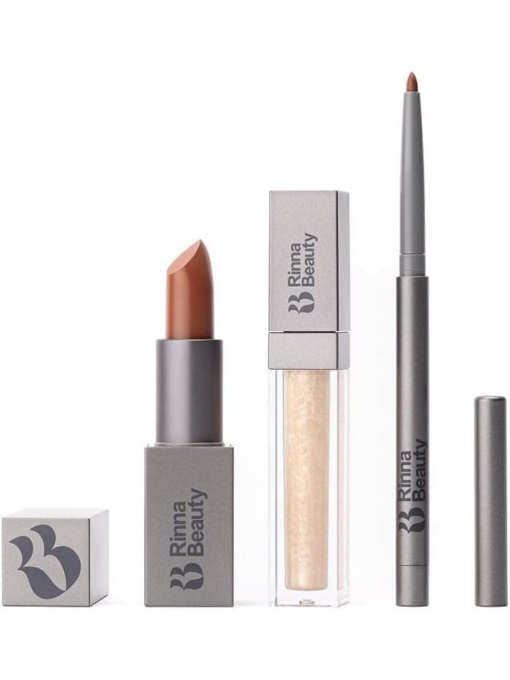 All-in-One Lip Kit: Vegan Lipstick, Gloss & Liner - Long-Lasting, Moisturizing